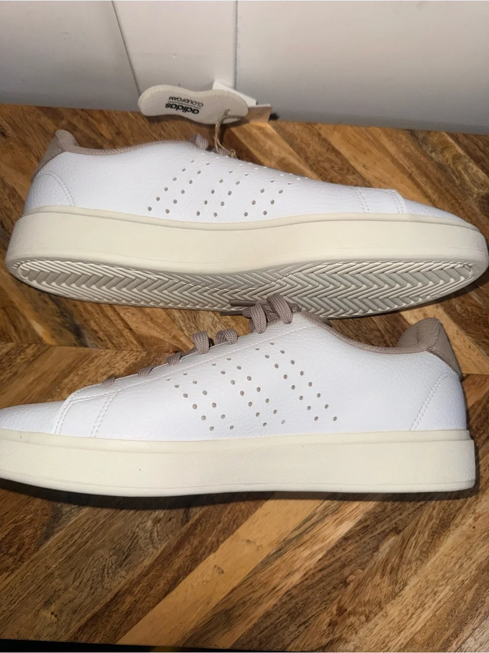 Adidas Advantage 2.0 White Grey Sneakers Men’s Size 10 NWT
